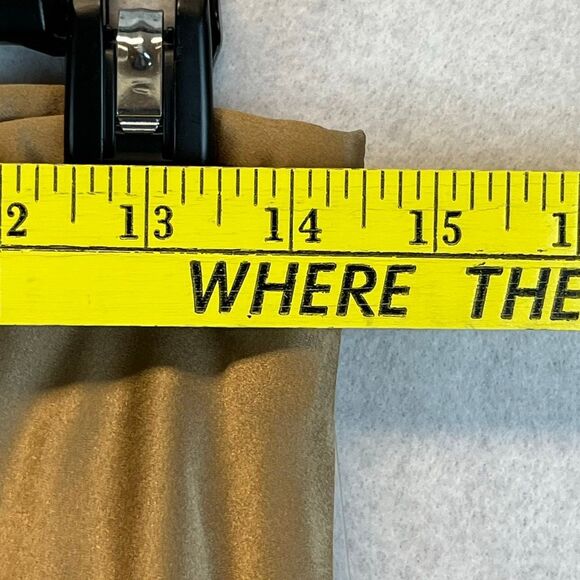 NWT LAUREN RALPH LAUREN Skirt Women’s Size 4 Gold A-Line Silk Midi Line LRL NEW - Picture 6 of 10